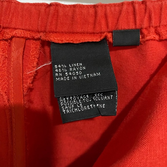 Women Linen Capri Pants 24W Oversized Women trousers Pants Big & Tall - Picture 11 of 14